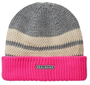 SEALSKINZ Waterproof Bittering | Cold Weather Textured Roll Cuff Beanie Hat