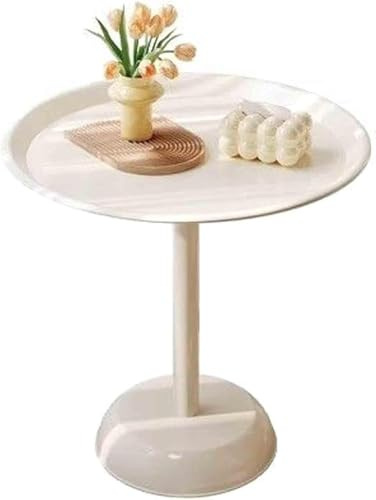 Runder Beistelltisch mit Sockel – moderner Couchtisch für Wohnzimmer, Büro oder Nachttisch – perfekt für Snacks, Lampen, Pflanzen und stilvolle Präsentation