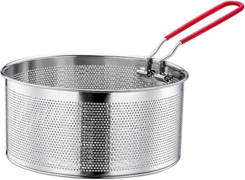 YEENAIV Stainless Steel Frying Basket Strainer with Handle Mesh for Kitchen