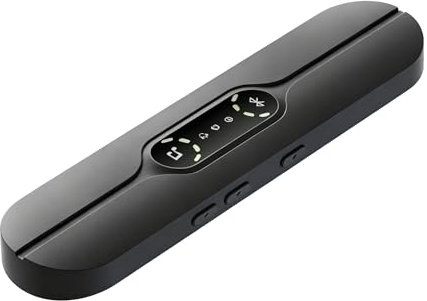 SOVARC Knochenleitung Kissenlautsprecher, Bluetooth Schlaflautsprecher mit 10 Einschlafgeräuschen, Auto-Schlaf-Timer, TF-Karte, Ohrenfreies Design für Seitenschläfer & Schlafprobleme, Schwarz