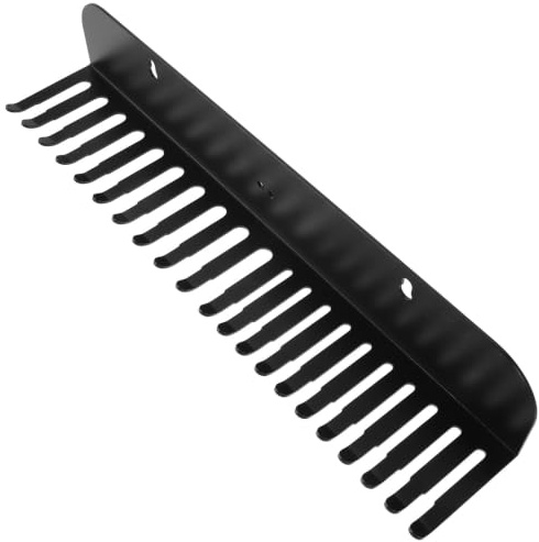 LIGIGWASH 20-slot Metal Cable Organizer Wall Mount for Audio and Microphone Cables with Modular Slot Spacing, Large Capacity Storage Rack, Including Screws, Mounting Brackets