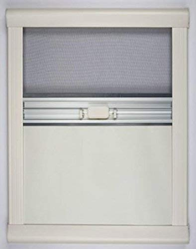 NRF srl Box Verdunkelung - Kassettenrollo Fliegengitter - Moskitonetz - Elfenbein - 012evo - 600 mm: Wohnmobile Wohnwagen Camper Zubehör