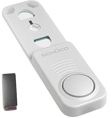 SCHÜCO SoundGuard Fensteralarm - Einbruchschutz vom Marken- Hersteller - extrem lauter 100 dB Alarm I Fenstersicherung I Einbruchsicherung