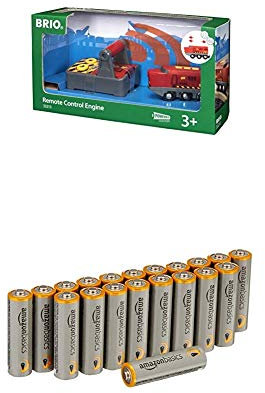 BRIO World - 33213 - TRAIN EXPRESS RADIOCOMMANDE avec piles Amazon Basics