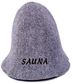 Ger3as Bonnet de Sauna, Hat de Laine avec Broderie pour Homme et Femme, Casquette de Bien-être