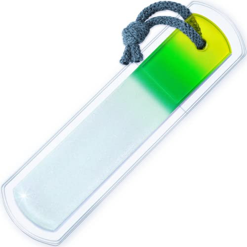 Glass Foot File - Gentle Callus Remover, Etched Double Sided Different Grit Surface, Pedicure & Spa Rough Skin Scrubber, Professional Toenail & Heels Care, Genuine Czech Quality by Gladzy