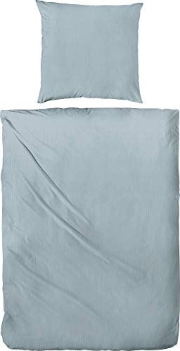 Primera Bio Bettwäsche Crêpe blau Größe 155x220 cm (80x80 cm)