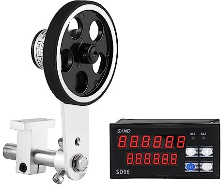 YJINGRUI Längenzähler Meterzähler 6-stelliger Digitaler Längenmesser mit Meterzählrad Längenmesserzähler 0-999999