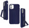 CLCKR Compatible with iPhone 11 Case with Phone Grip and Expanding Stand, iPhone 11 Cover with Phone Grip Holder - Perforated Blue