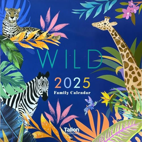 Monatliches Memoboard für 2021, Kalender mit Wild/Zitaten, Familien-Organizer, Einkaufsliste, Block und Stift (weiß)