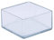 Flyshop Stuhlbeinkappen aus PVC, Kratzfest, quadratisch, 70 x 70 mm (7,0 x 7,0 cm), transparent, 12 Stück