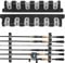 THKFISH Porta Canne da Pesca da Muro, Supporti Orizzontali per Garage e Negozi di Barche - 6 Combo, 1 Paio A-Grigio