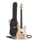 Gear4music Guitare Basse Electrique 4 Cordes avec Gig Bag Cable Strap LA Naturel
