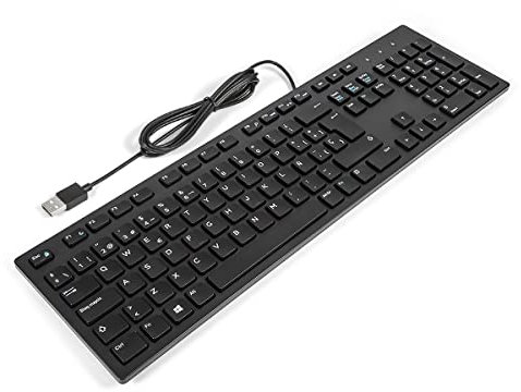 Dell KB216 SPANISH Slim Office Multimedia Keyboard BLACK
