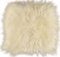 Kuhfelle Online & Nomad Lammfell Sitzauflage Creme weiß Stuhlkissen aus echtem langwolligen Island Lammfell Natur 37 x 37 cm Schaffell Auflage (weiß)