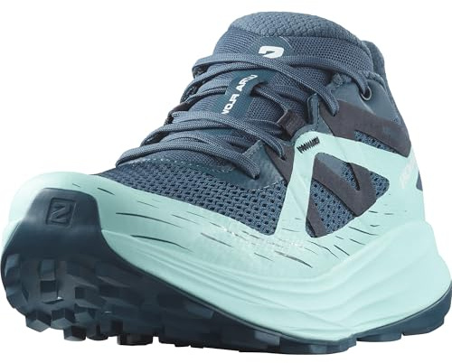 Salomon Ultra Flow Gore Tex Damen Trail-Laufschuhe, Outdoor-bereit, Dämpfung von der Straße bis auf die Trails, Gemischtes Gelände, Deep Dive, 42 2/3