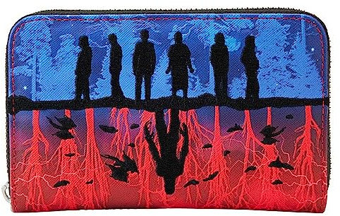 Loungefly Netflix Stranger Things Upside Down Shadows Portefeuille zippé Noir Taille Unique