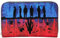 Loungefly Netflix Stranger Things Upside Down Shadows Portefeuille zippé Noir Taille Unique