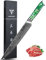 SANMUZUO Damaststahl Tranchiermesser 23 cm Fleischmesser - Xuan Serie - VG10 Damaskus Stahl Kochmesser Schinkenmesser mit Harz Griff (Smaragd grün)