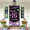 Purple 16th Birthday Banner - Door Decoration, Party Sign Poster for Boy & Girl