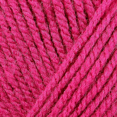 Gomitolo Lana acrilica 50 gr 100% acrilico ferri uncinetto filato gomitolo hobby creativi abbigliamento copertina (8289 Fucsia)