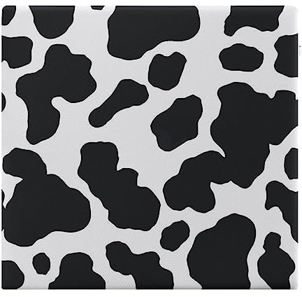 Weiche und bequeme Sitzkissen, 38 x 35 cm, schwarze Punkte, Kuh-Stuhlkissen für Wohnzimmer, Auto, Büro