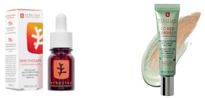 Erborian – Set mit 2 Produkten: 1 getönte CC Red Correct Anti-Rötungscreme – Grün + 1 Multi-Perfektierendes Gesichts-Nachtöl mit 17 Super-Inhaltsstoffen – Rot – Korean Cosmetics