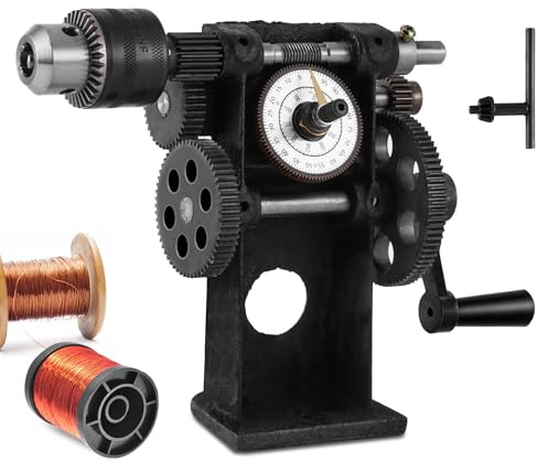 Epidioxi Manual Coil Winding Machine 1/16- 1/2 Hand Coil Winder with Counter NZ-5 for Spirals, Motor Coil, Guitar Pickup Coils