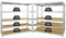 PROREGAL Mega Deal 3er-Set Schwerlastregal Giant Elephant 180x180x60cm mit 5 Ebenen Fachlast 200kg Verzinkt, Kellerregal, Steckregal, Garagenregal, Lagerregal