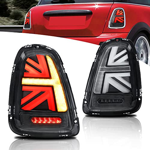 VLAND Rückleuchten Kompatibel für Mini Cooper R56 R57 R58 R59 2007-2013, Mit E-Prüfzeichen,1 Satz (Klar)