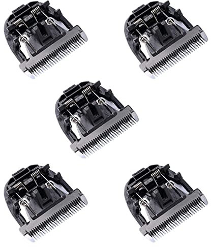 Lckiioy 5 x schwarze Keramik--Messer, Haustier-Hundehaarschneide-Klingen, Scherkopf für P2 P3 P6 P9 S1 ZP-295 ZP-293 4