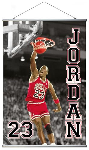 Close Up Michael Jordan - NBA Poster (23 Slam Dunk) (Größe: 61cm x 91,5cm) (Poster & Posterleisten)