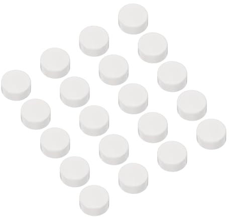 sourcing map PVC Tube Covers End Caps Pipe Inner PVC 25mm End Caps Round Plugs for Hose Electrical Conduit Pack of 20