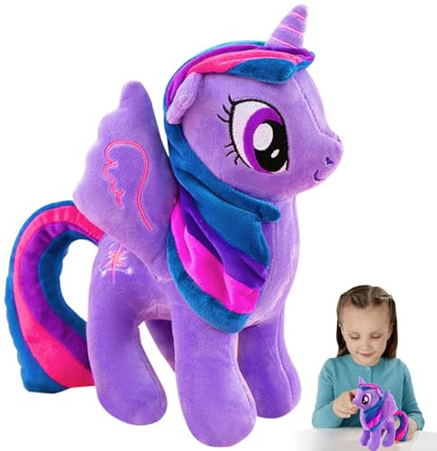 Cavallo Peluche, Cartoni Animati Plush, Peluche Arcobaleno, Peluche Di Peluche, Cavallo Viola, Divertente Giocattolo Per Bambini, Ragazzi E Ragazze