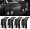 Accevo Back Seat Headrest Hooks,2-in-1 Premium Leather Car Headrest Hanger with Metal Hooks, Car Seat Storage Hooks for Bags, Purses, Phone, 4 Pack