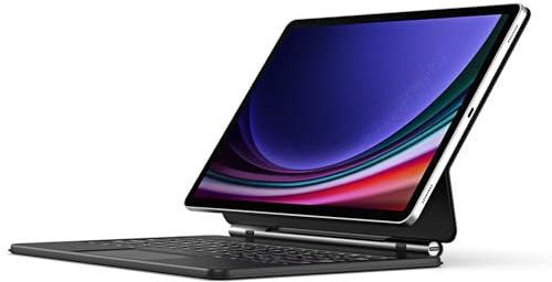 Dux Ducis MK Series Clavier Bluetooth magnétique flottant avec étui en cuir pour Samsung Tab S9 Plus/S8 Plus/S7 Plus Noir