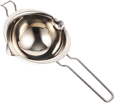 Alipis 3 Pièces creuset de chocolat creuset au bain-marie bol de fabrication de cire - Réchauffe-beurre - Pot de fusion en cuisine bols de fusion de bonbons fondoirs à fromage Silver