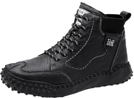 BGFIPAJG Black Friday Stivali In Pelle Uomo Per Moto Stivali Da Caccia Con Lacci Stivaletti Leopardati Marroni Stivaletti Bassi Moto Uomo Stivali Militari Uomo Pelle Stivaletti Stretch