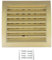 H&C VENT Grille Aeration avec Curseur Moustiquaire │ Evacuation Caches Tuyau Ventilateur │ d'Extraction Ventialtion │ Exterieur Interieur (Or, 150 x 150 - Ø 100 mm)