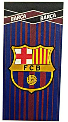JYC CREATIVE Fußball-Geschenkhandtuch, exklusive Produkte für Fans, ideale Geschenke für Fußballfans, Zubehör (70 x 140 cm Barcelona 3)