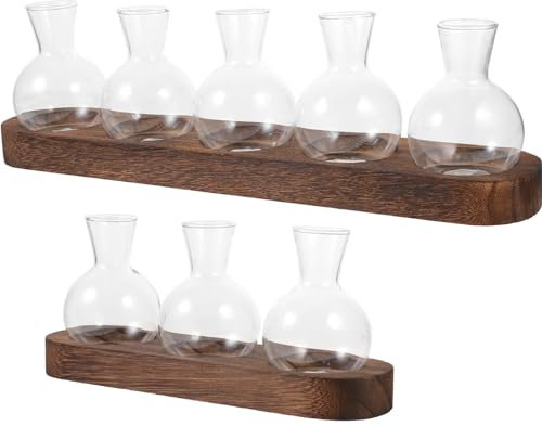 FONDOTIN 1 Set Im Wasser Gewachsene Pothos Vase Mittelstücke Hortensien Vermehrungspflanzen Für Blumen Wasserpflanzenvase Büro Pflanzgefäß Moderne Knospenzwiebelgefäße