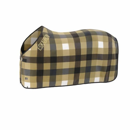 Eskadron Fleece Check kariert groß | Farbe: cardamom-white-navy-black truffle , Größe: L