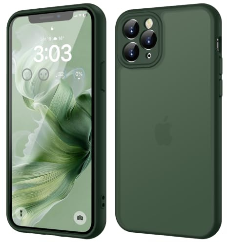 ORDA für iPhone 11 Pro Max Hülle, Vollständiger Kameraschutz Stoßfest, Grün