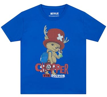 One Piece T Shirt, Tony Tony Chopper Boy’s T-Shirt, Boxy Chopper Boys Clothes for Summer, Ages 3 to 8 Years