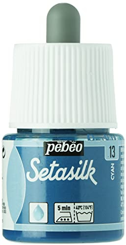 Pebeo Setasilk-Cyan, Silk, 45ml