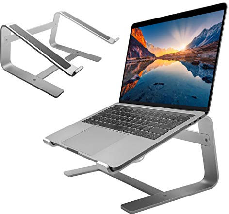 Macally ASTAND, Notebook Ständer aus Aluminium für Apple MacBook, MacBook Air, MacBook Pro und alle Laptops von 10 bis 17, edles und elegantes Alu Design