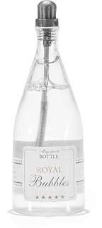 Party Deco, Seifenblasen Hochzeit Set Hochzeitsdeko - Champagnerflasche - Wedding Bubbles mit Füllung für Hochzeit Verlobung Geburtstag Gastgeschenke Dekoration - Farblos, Transparent