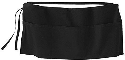 Gazechimp Schürzen Halb Kurz Vorbinder Kochschürze Küchenschürze Grillschürze schwarz 50x32cm