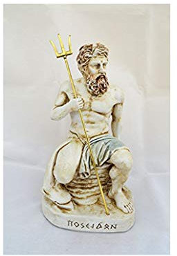 Poseidon, Neptun, Posidon, Gott König des Meeres, Earth-Shaker Skulptur Statue