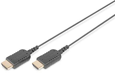 DIGITUS HDMI High Speed HighFlex connection cable, Type A to Type A - 2 m - UltraHD 4k/30Hz - compatible with TV/projector/monitor - gold-plated contacts - black